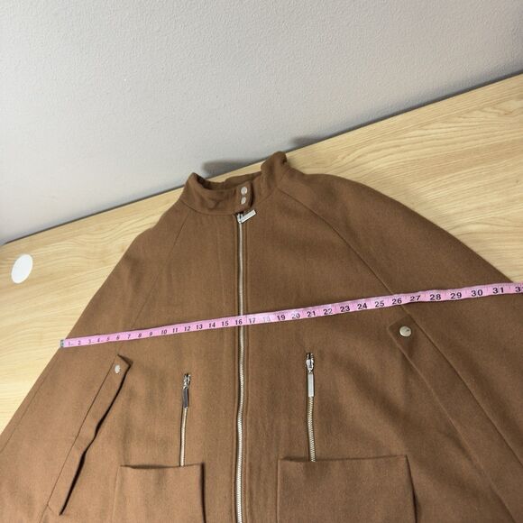 Kate & Mallory Elegant Wool Blend Cape Size L Poncho Cloak  Autumn Coat Luxury - Picture 10 of 13